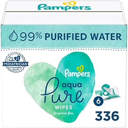 Pampers Aqua Pure Sensitive Baby Wipes 6X Pop-Top 336 Count