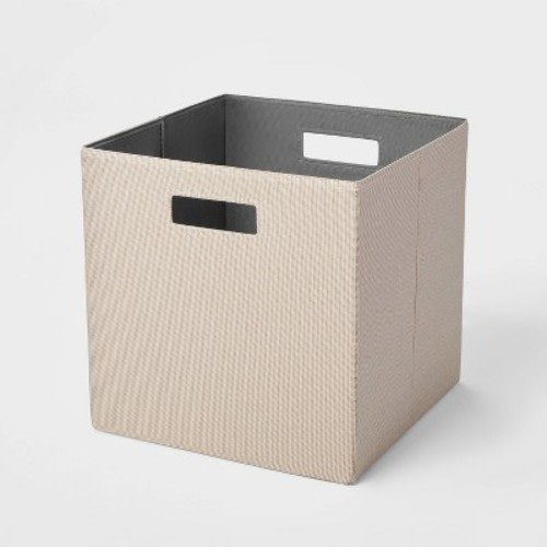 13" x 13" Fabric Bin - Brightroom™, Color: Light Taupe