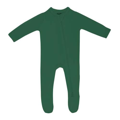 Zippered Footie in Forest
