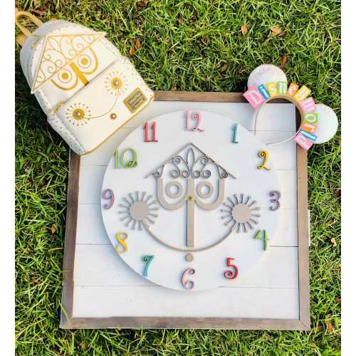 Disney-Inspired Wooden Clock: "It's a Small World" Nursery Decor