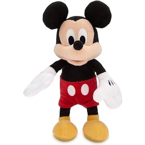 Disney Mickey Mouse Plush - Mini Bean Bag - 9 Inches, Mickey and Friends, Iconic Cuddly Character with Classic Embroidered Features, Suitable for All Ages 0+ Toy Figure