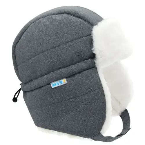 Kids Insulated Winter Hats | Heather Grey. Size S