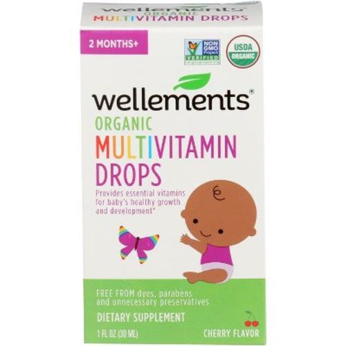 Wellements Organic Multivitamin Drops - Case Of 3 - 1 Fl Oz