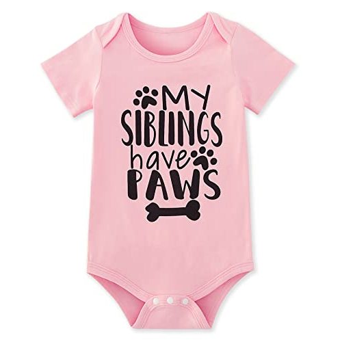Funnycokid Baby Boys Girls Bodysuit Funny Newborn Romper Short Sleeve Infant Neutral Outfits Jumpsuit 0-12 Months