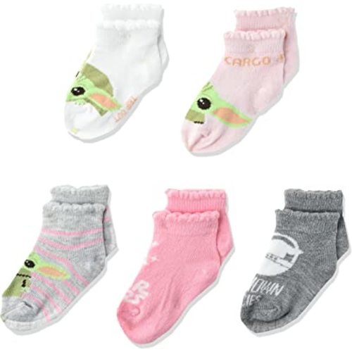 STAR WARS Baby Boys' The Mandalorian 5 Pack Shorty Socks