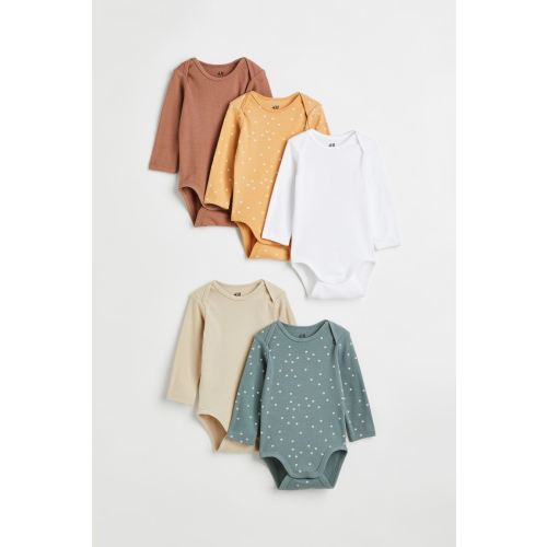 5-pack Long-sleeved Bodysuits