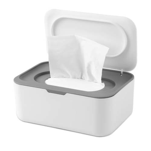 Wohany Wet Wipe Dispenser Box with Lid - Baby Wipe Container Case Parents Choice, Baby Moist Toilet Paper Box, Flushable Wet Wipes Dispenser, Travel Wipe Container Bathroom