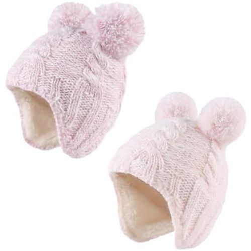 Zsedrut Winter Baby Boy Hats Pompom Baby Beanie for Girls Fleece Newborn Infant Toddler Beanie