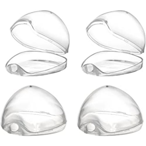 Accmor Pacifier Case, Pacifier Holder Case, Pacifier Container for Travel, BPA Free, Transparent, 4 Pack