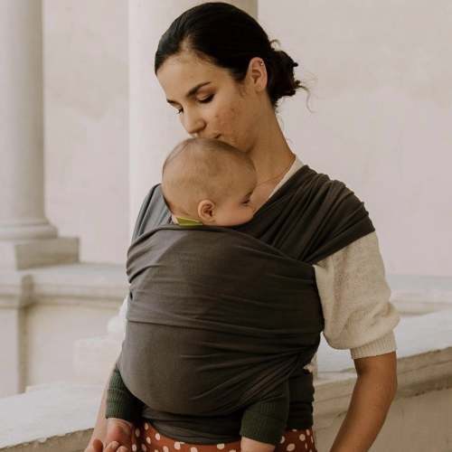 Boba Classic Baby Wrap Organic Dark Gray