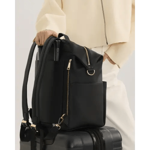 Mina Baie - Stevie Backpack Vegan Full, Black & Gold