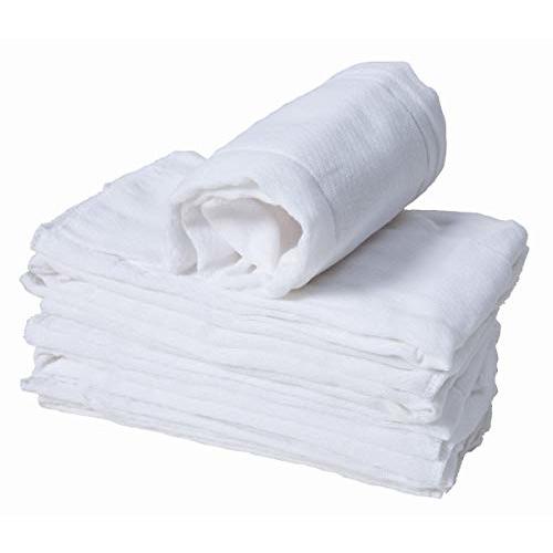 Cotton Burp Cloths, Prefold Cloth Diaper (2+3+2 with Padding)