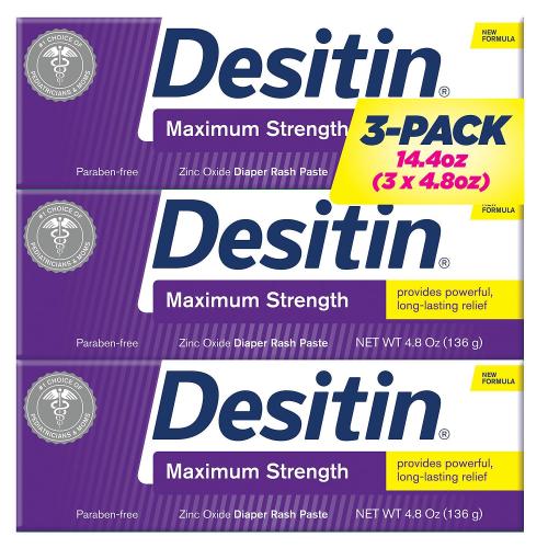 Desitin Maximum Strength Diaper Rash Paste 4.8 oz., 3 pk. - Sam's Club