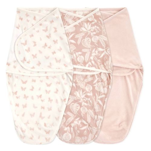 Aden + Anais Essentials Minky Easy Swaddle Wraps - Garden - 3pk