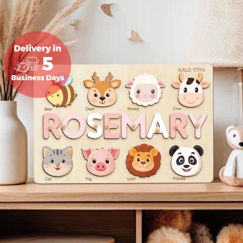 Personalized Baby Girl Gift, Baby Toys, Wooden Gift For Kids, Sensory Toddler Gifts, 1st Birthday Gift, Gifts For Baby, Gift Newborn, NP53