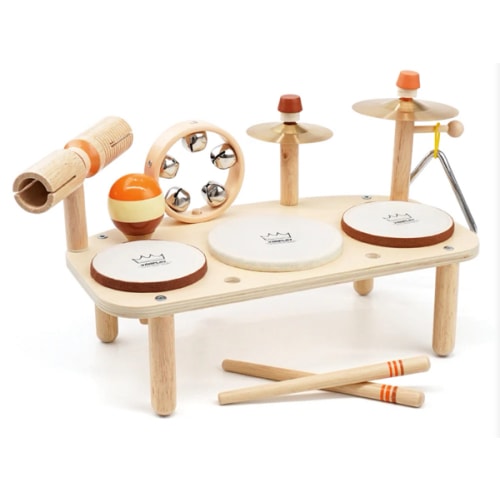 11-in-1 Wooden Kids Drum & Musical Activity Table – Montessori Music T – Joyreal