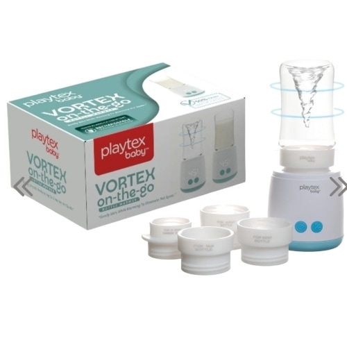 Playtex Vortex Rechargeable Bottle Warmer – Fast, Even Heating with Built-In Mixing Swirl