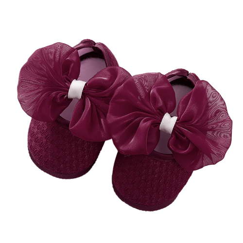 JAKANYQ Baby Girls Boys Soft Newborn Shoes Newborn Walkers Shoes Princess Shoes Red 0-3Months