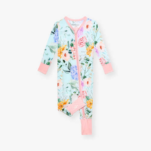Floral Green Baby Convertible Sleeper | Erin