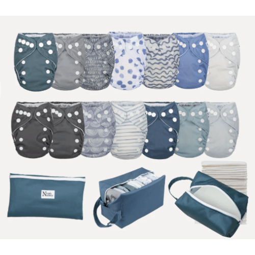 Nora's Nursery Cloth Diapers - Newborn Bundle Sea