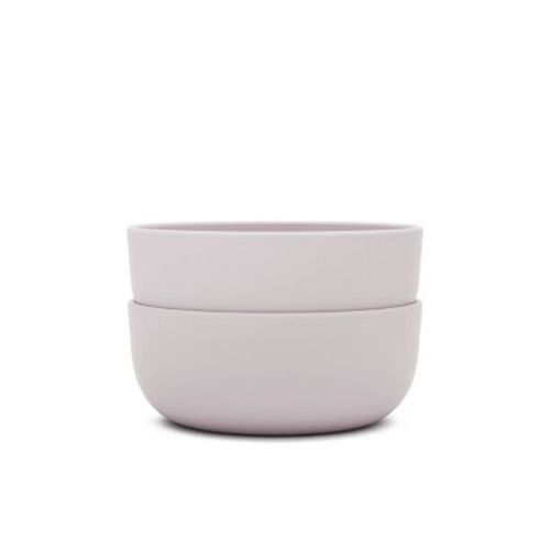 Lalo 2pk Silicone Dining Bowls - Lavender