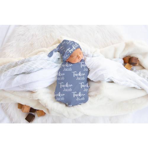 Baby Name Swaddle Set, Personalized Baby Name Blanket, Custom Name Swaddle Set, Personalized Name Swaddle Set, Baby Shower Gift
