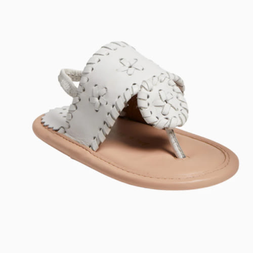 Baby Jacks Flat Sandal - White – Jack Rogers USA