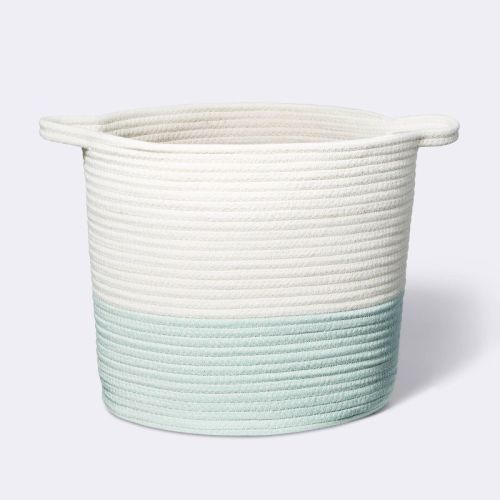 Coiled Rope Bin With Color Band - Cloud Island™ Mint