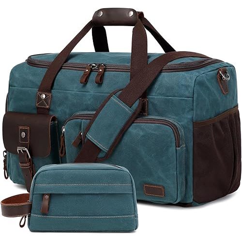 Travel Duffle Bag Weekender Bag with Shoe Compartment Overnight Bag for Men Travel Bag Carry on Luggage Dark Green