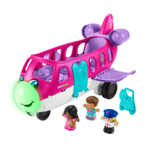 Little People Barbie Toy Airplane With Lights Music And 3 Figures, Little Dream Plane, Toddler Toys