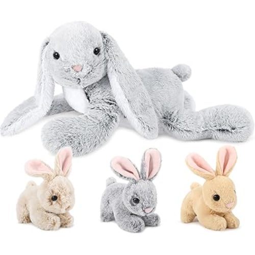 Stuffed Bunny with Babies