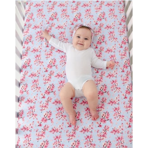 Cherry Blossom Crib Sheet