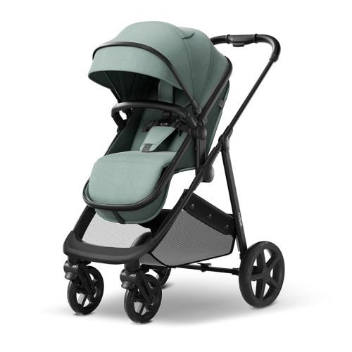 Mompush Wiz 2-in-1 Convertible Baby Stroller with Bassinet Mode, Foldable Infant Stroller with Reversible Seat and Large UPF 50+ Canopy