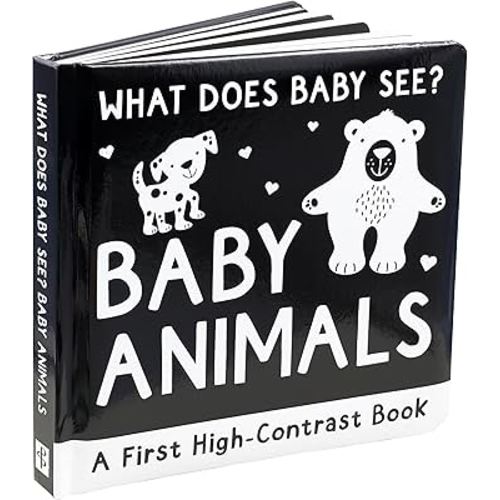 What Does Baby See? - Baby Animals (A High Contrast Board Book, Padded)