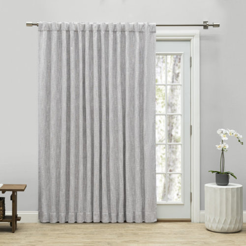 Latitude Run® Bouton 100% Blackout Rod Pocket with Back Tabs Patio Panel with Wand & Reviews | Wayfair