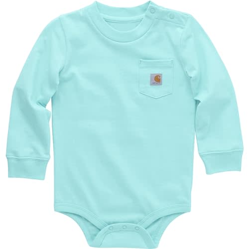 Carhartt Unisex Baby Long-Sleeve Pocket Bodysuit