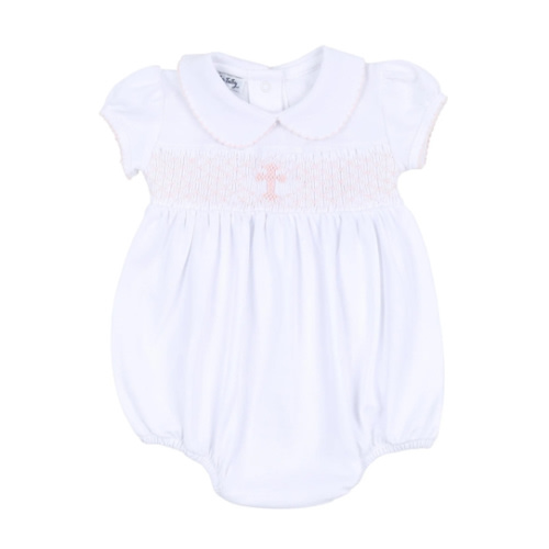 Blessed Smocked Bubble - Pink