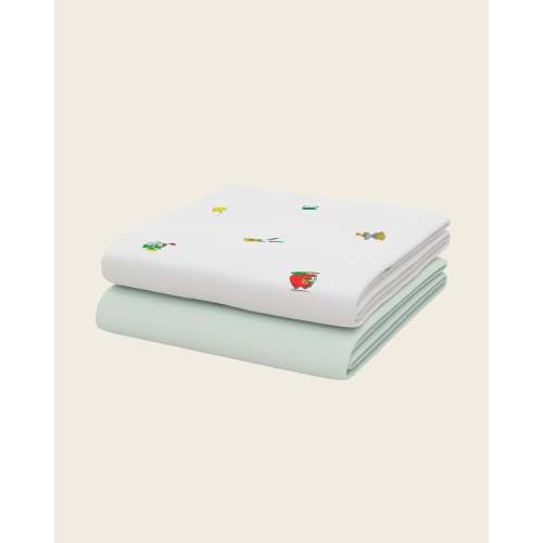 Busy World Crib Sheet Set | Richard Scarry x Nestig
