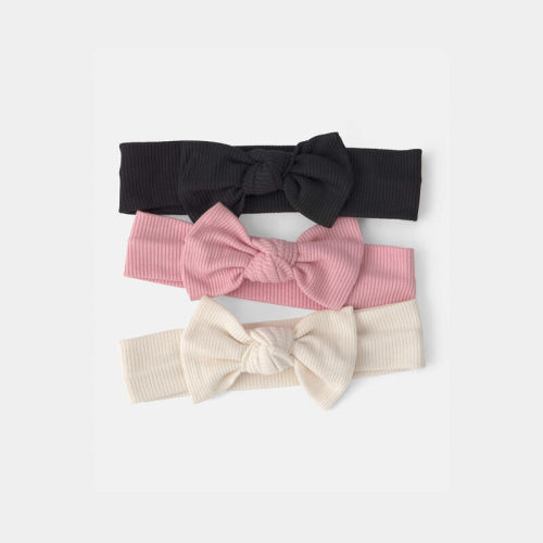 Baby Girl 3-Pack Solid Headbands | Carter’s Oshkosh Canada