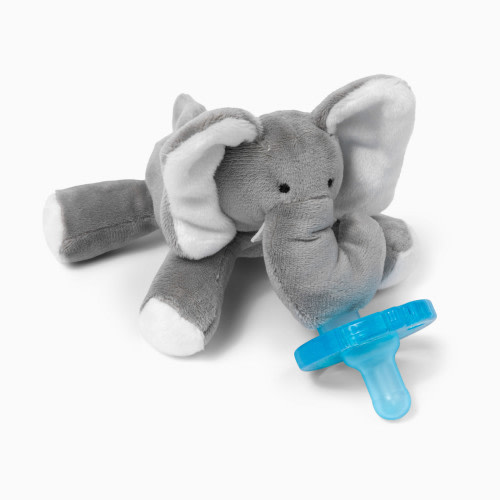 WubbaNub Pacifier - Elephant, Attached