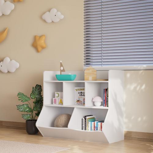 Montessori Toy Shelf & Book Storage – Wooden Toy Box, Modern Bookshelf, Nursery Shelves, Montessori Bookshelf, Baby Book Display, Toy Shelf