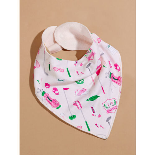 Golf Club Bandana Bib in Pink | Tullabee