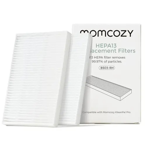 Momcozy KleanPal Pro Air Filter Replacement – 99.97% Effective Filtration for Baby Bottle Washer – Safe & Easy Install – Premium Quality Filter for Cleaner Baby Bottles, 2-Pack