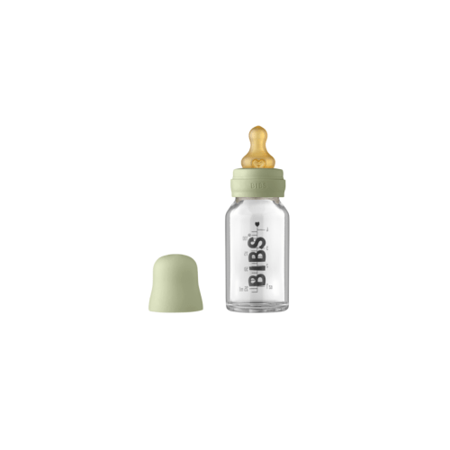 BIBs Baby Glass Bottle Complete Set Latex Sage