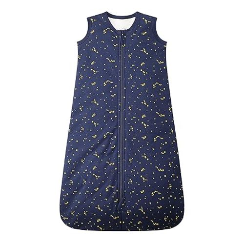 Owlivia Baby Sleep Sack Organic Cotton Sleeping Bag with- 2.5 TOG Sleeping Bag with 2-Way Zipper, Boys Girls Swaddle Transition Sleep Sack(2.5 TOG, 3-12 Months)