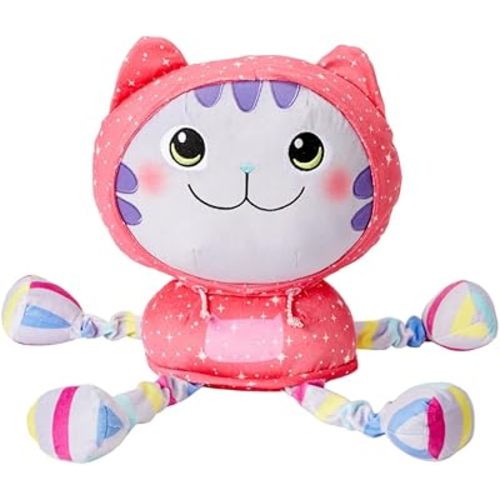 DreamWorks Gabby's Dollhouse DJ Catnip Bedding Super Soft Plush Cuddle Pillow Buddy, (Officially Licensed Product) by Franco