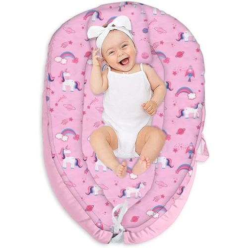 Portable Lounger Breathable Lounger Pillow Soft Nest Cover for Travel