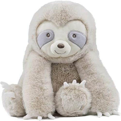 ICE KING BEAR Baby Sloth Stuffed Animal Plush Toy, 10 Inches, Cute Beige