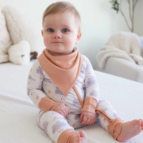 Cloudy Cuddles Convertible Zip Romper