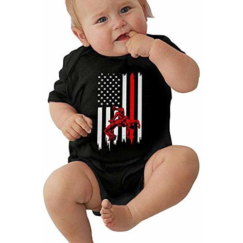 Wrestling National Flag Baby Onesie Birth Announcement Bodysuit Newborn Rompers